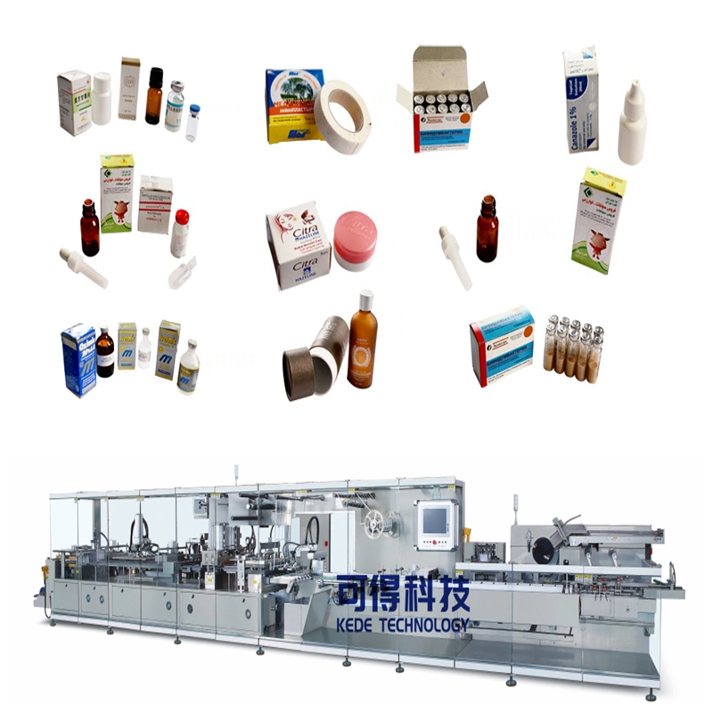 Full Automatic Cosmetics/Medicine/Commodity/Hardware/Food/ School Supplier Packaging Production Machine High Speed Cartoning Box Cartoner Packing Equipment