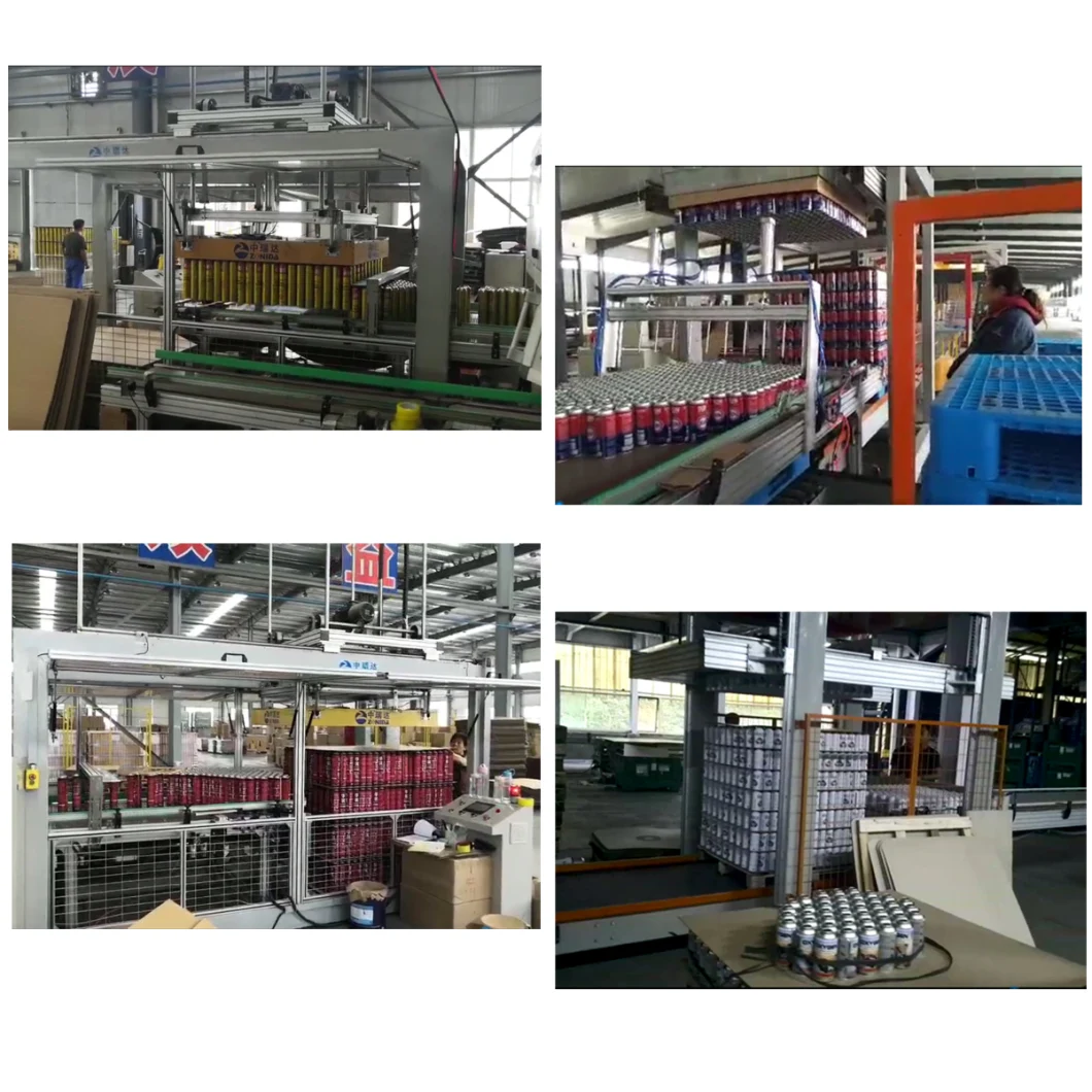 Full Auto Low Level Magnetic Suction Palletizer for Aerosol Can /Food Can /Chemical Tin Can Making Machinery