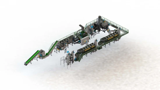 Высокопроизводительное оборудование для переработки и переработки пластиковых бутылок из HDPE/PP/PE производительностью 1000 кг/ч
